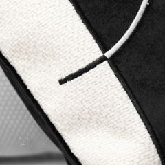 Vỏ Gối Tựa Lưng Sofa Retro Tông Đen Xám Kiểu Mỹ