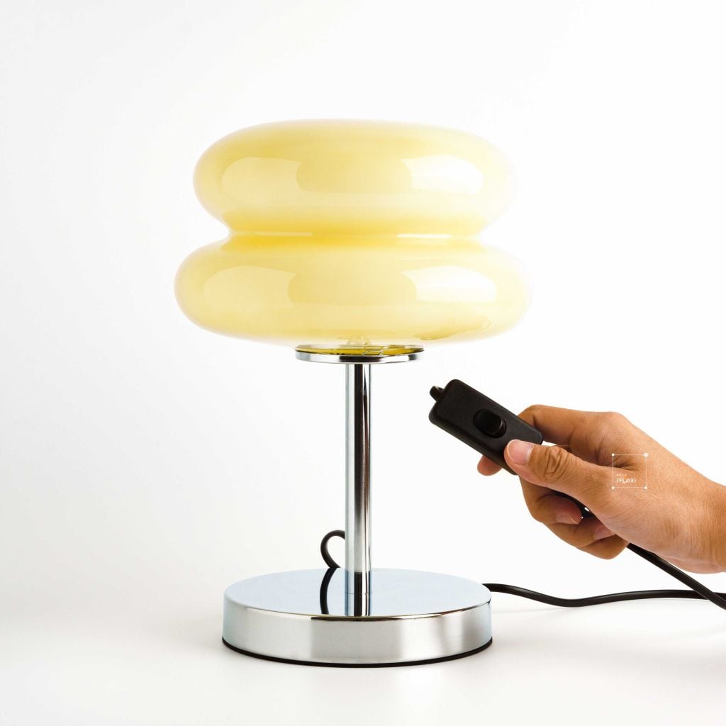 Đèn Bàn Đèn Ngủ Bauhaus Kiểu Bánh Kẹp Tròn