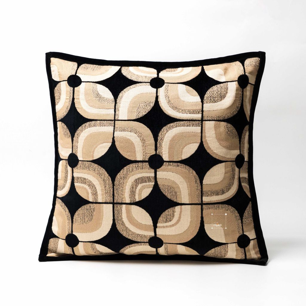 Vỏ Gối Tựa Lưng Dệt Sợi Jacquard Sang Trọng 50cm