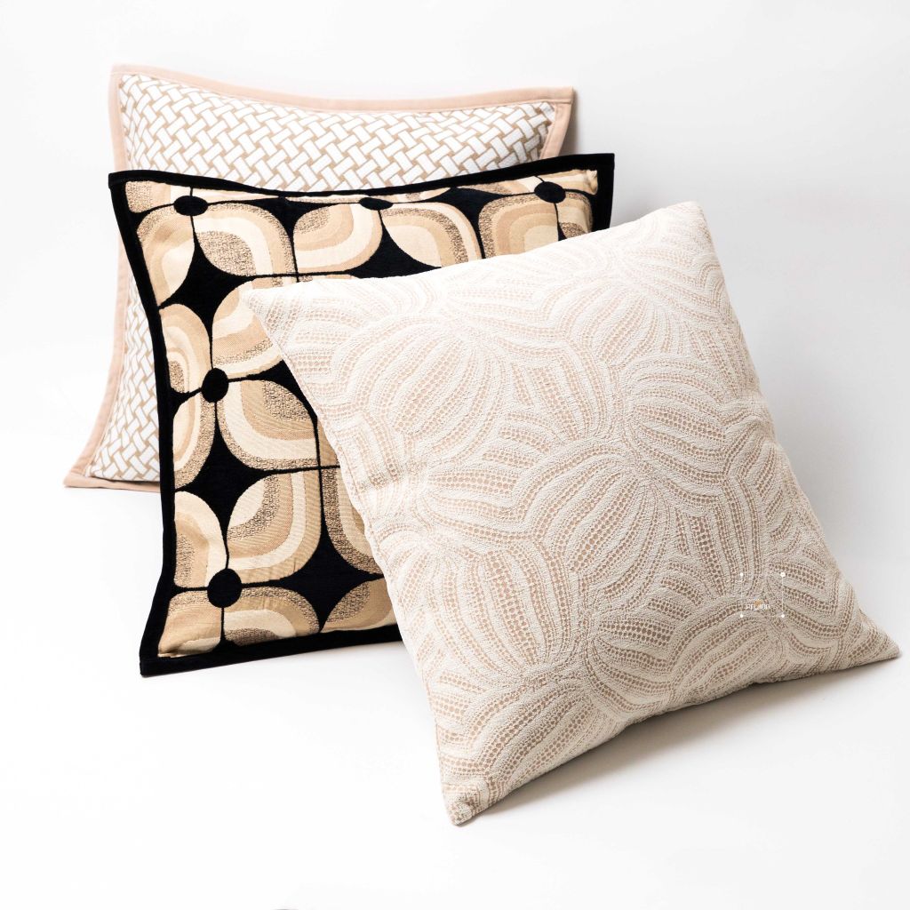 Vỏ Gối Tựa Lưng Dệt Sợi Jacquard Sang Trọng 50cm