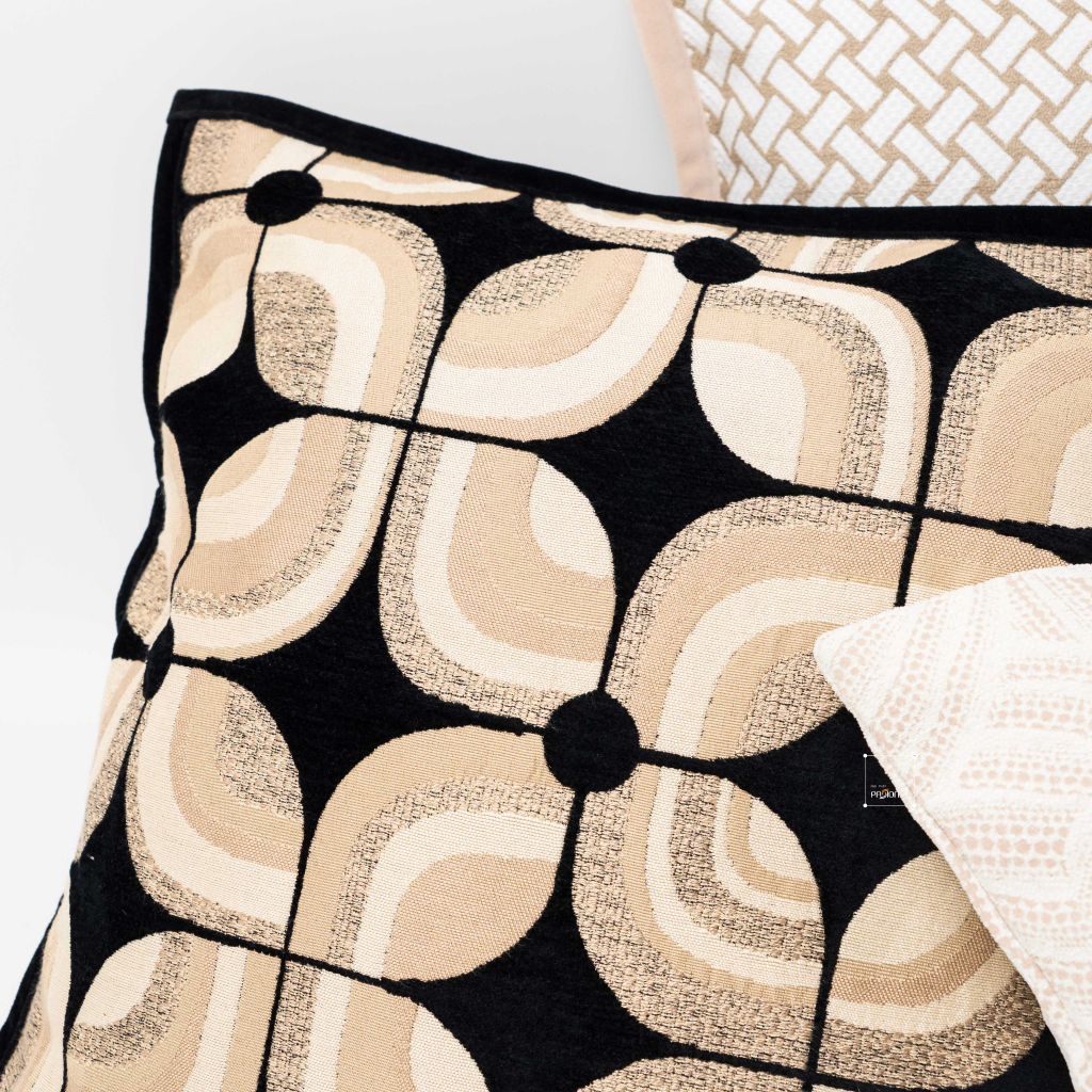 Vỏ Gối Tựa Lưng Dệt Sợi Jacquard Sang Trọng 50cm