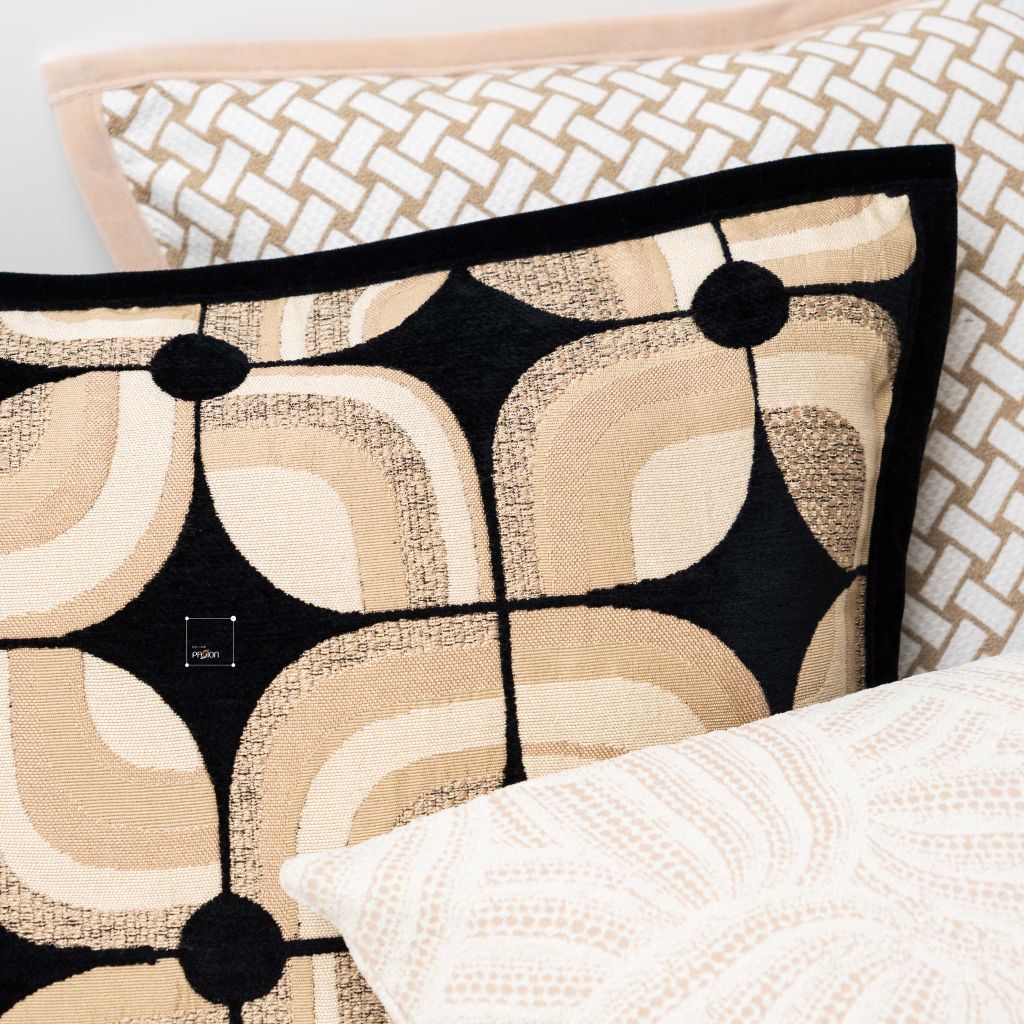 Vỏ Gối Tựa Lưng Dệt Sợi Jacquard Sang Trọng 50cm