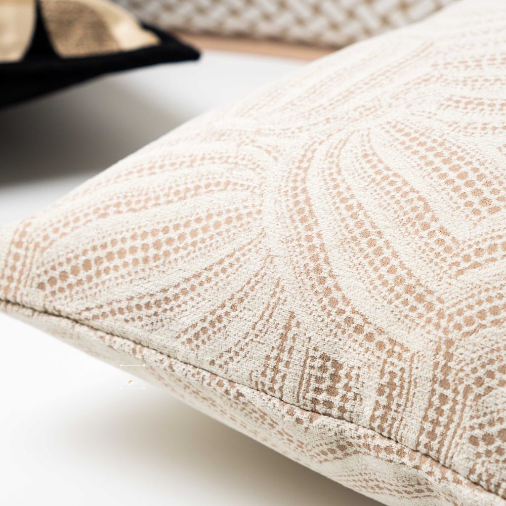 Vỏ Gối Tựa Lưng Dệt Sợi Jacquard Sang Trọng 50cm