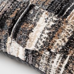 Vỏ Gối Tựa Lưng Sofa Cao Cấp Họa Tiết Nhung Xám Cafe