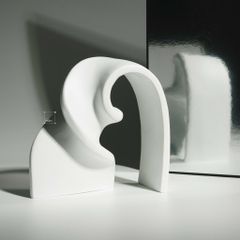 Tượng Decor Hình Xoắn Bằng Gốm Phong Cách Tối Giản