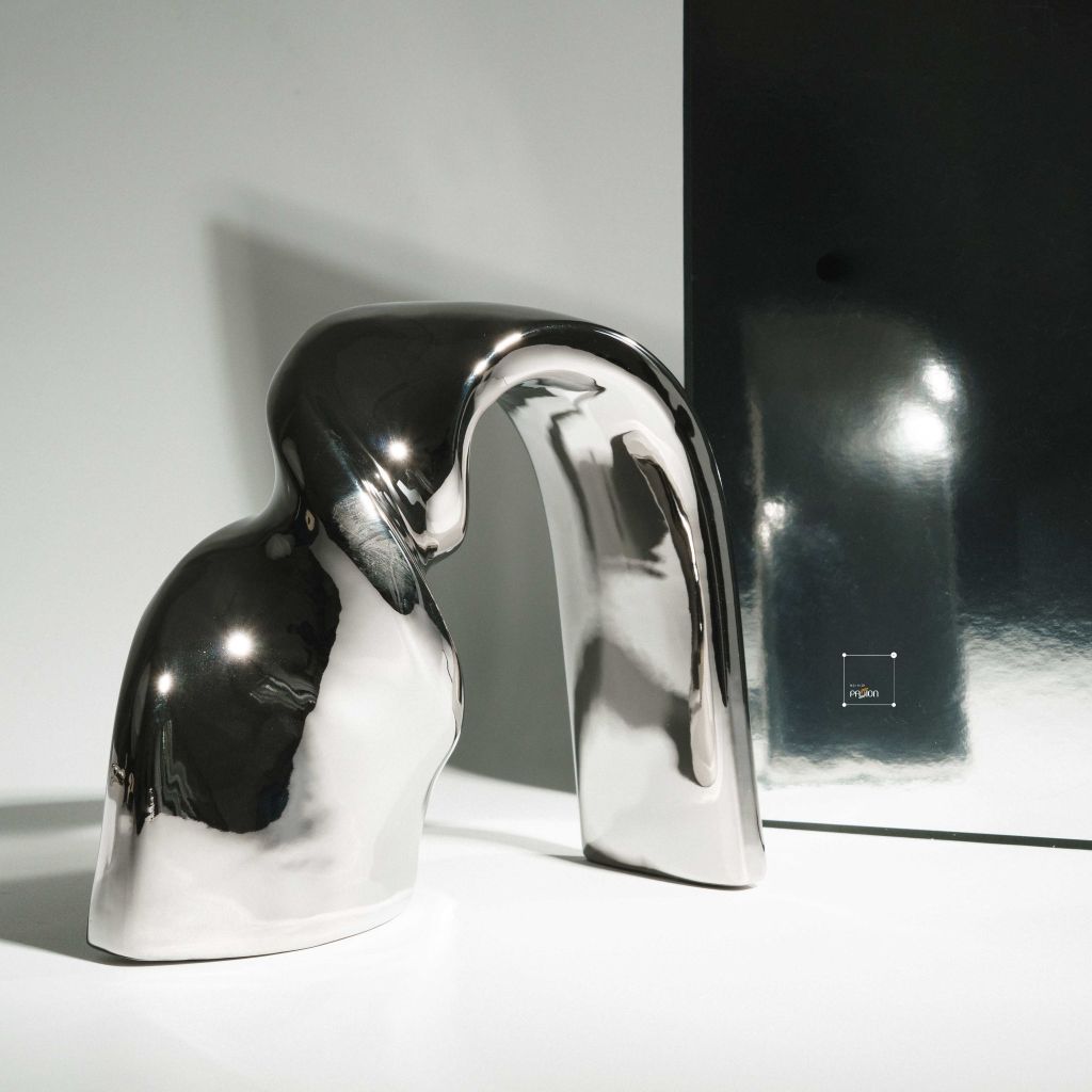 Tượng Decor Hình Xoắn Bằng Gốm Phong Cách Tối Giản