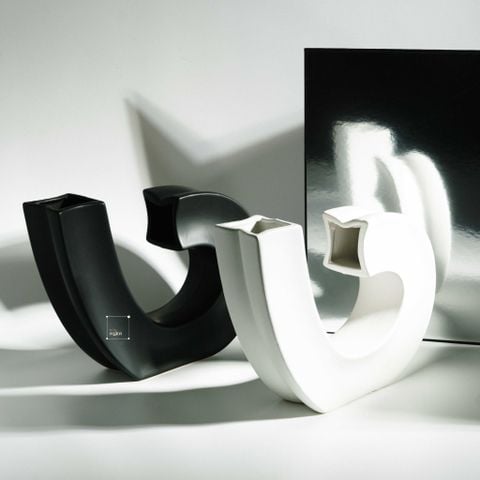 Bình Hoa Decor Kiểu Dáng Móc Nốt Nhạc