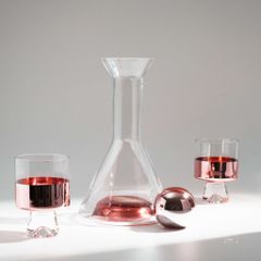 Bộ Set Bình Và Hai Cốc Rượu Đơn Giản Kiểu Pháp