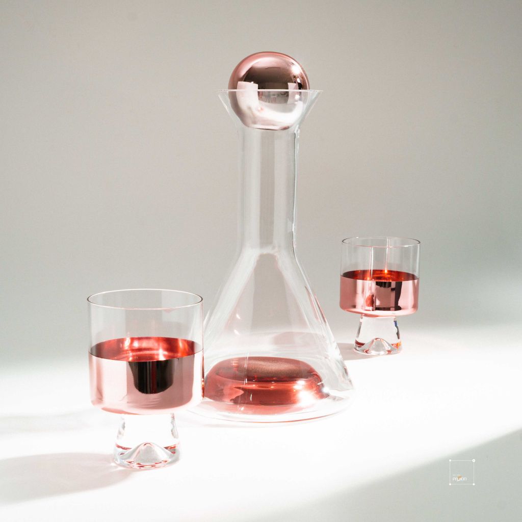 Bộ Set Bình Và Hai Cốc Rượu Đơn Giản Kiểu Pháp