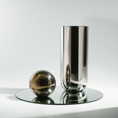 Bình Hoa Nghệ Thuật Inox Mạ Điện Cao Cấp Set Bộ 3 Bình Hoa Inox