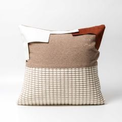 Vỏ Gối Tựa Lưng Phong Cách Wabi Sabi Nâu Hạt Dẻ