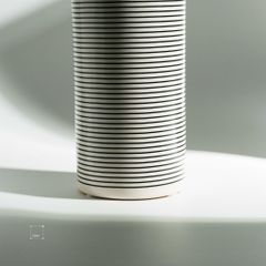 Bình Gốm Trang Trí Thiết Kế Sáng Tạo Sọc Trắng Đen