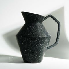 Bình Gốm Trang Trí Thiết Kế Sáng Tạo Sọc Trắng Đen