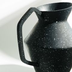 Bình Gốm Trang Trí Thiết Kế Sáng Tạo Sọc Trắng Đen