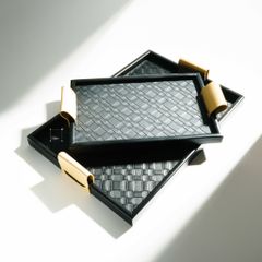 Khay Đựng Đồ Trang Sức Lót Da Kiểu Pháp