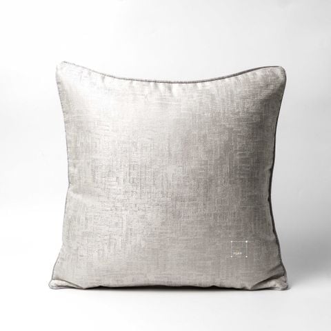 Vỏ Gối Tựa Lưng Trang Trí Thêu Cao Cấp Size 50cm - Gân Be