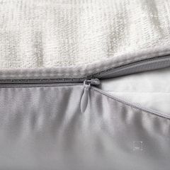 Vỏ Gối Tựa Lưng Trang Trí Thêu Cao Cấp Size 50cm - Gân Be