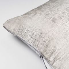 Vỏ Gối Tựa Lưng Trang Trí Thêu Cao Cấp Size 50cm - Gân Be