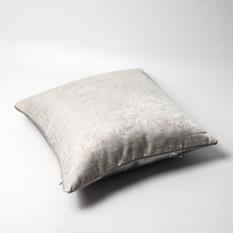 Vỏ Gối Tựa Lưng Trang Trí Thêu Cao Cấp Size 50cm - Gân Be