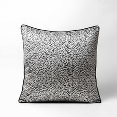 Vỏ Gối Tựa Lưng Trang Trí Thêu Cao Cấp Size 50cm - Xám Beo