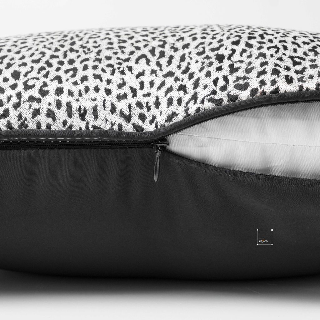 Vỏ Gối Tựa Lưng Trang Trí Thêu Cao Cấp Size 50cm - Xám Beo