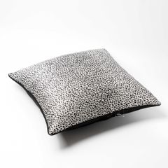 Vỏ Gối Tựa Lưng Trang Trí Thêu Cao Cấp Size 50cm - Xám Beo