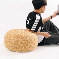 Vỏ Đệm Ngồi Nhung Dệt Hoa Phồng Pouf