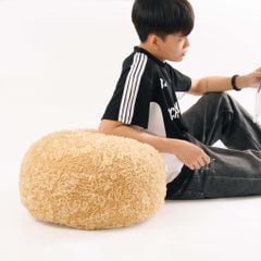 Vỏ Đệm Ngồi Nhung Dệt Hoa Phồng Pouf