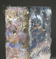 Bình Hoa Thủy Tinh Crackled Hình Vuông Dòng Sông Băng