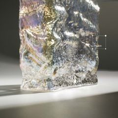 Bình Hoa Thủy Tinh Crackled Hình Vuông Dòng Sông Băng