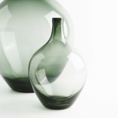 Bình Hoa Thủy Tinh Bụng Tròn Miệng Nhỏ Tối Giản