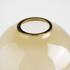 Bình Hoa Thủy Tinh Trụ Tròn Trong Suốt Pha Màu Gỗ