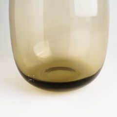 Bình Hoa Thủy Tinh Trụ Tròn Trong Suốt Pha Màu Gỗ