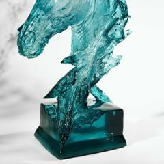 Tượng Ngựa Decor Trong Suốt Điêu Khắc Thủ Công