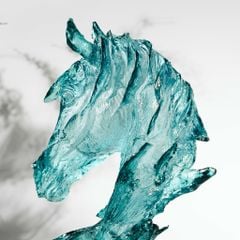 Tượng Ngựa Decor Trong Suốt Điêu Khắc Thủ Công