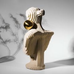 Tượng Decor Nữ Thần Hình Cắt Nghệ Thuật