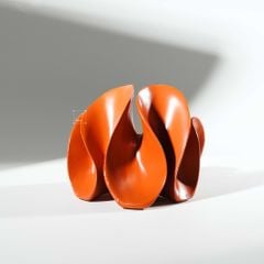 Tượng Decor Phòng Khách Hình Cánh Hoa Màu Đỏ