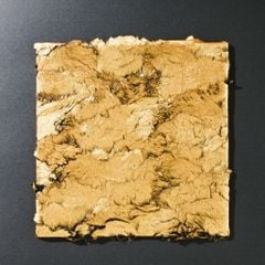 Tượng Tranh Trang Trí Bằng Da Mạ Vàng Decor Kệ