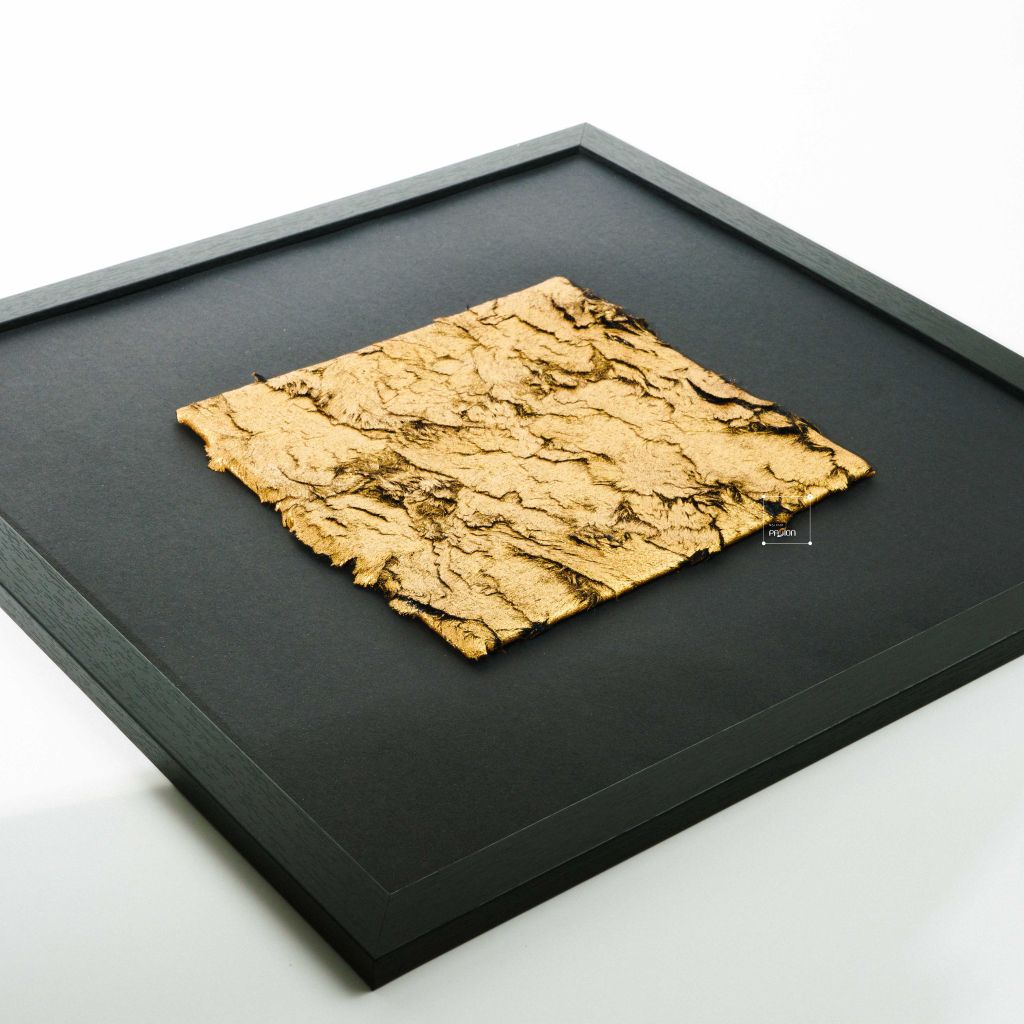 Tượng Tranh Trang Trí Bằng Da Mạ Vàng Decor Kệ