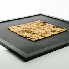 Tượng Tranh Trang Trí Bằng Da Mạ Vàng Decor Kệ