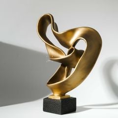 Tượng Decor Tủ Kệ Trang Trí Phòng Khách Hình Dãi Lụa