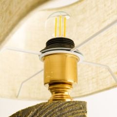 Đèn Bàn Kiểu Khối Gỗ Wabi Sabi