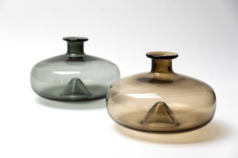 Bình Hoa Thủy Tinh Bụng Tròn Thấp