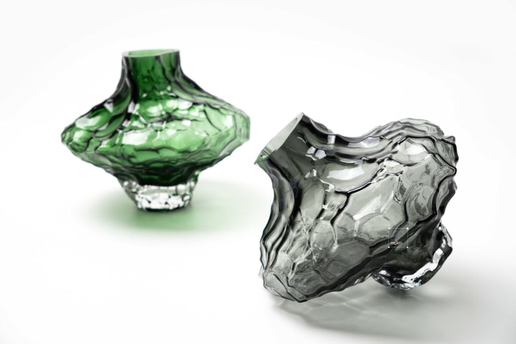 Bình Hoa Thủy Tinh Tạo Dáng Hiện Đại Hình Tổ Ong