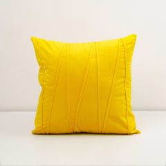 Set Gối Tựa Lưng Phối Khăn Phủ Sofa Tông Vàng 01