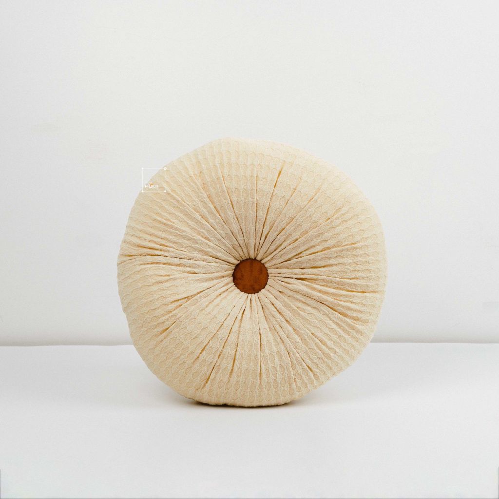 Set Gối Tựa Lưng Phối Khăn Phủ Sofa Tông Vàng 06