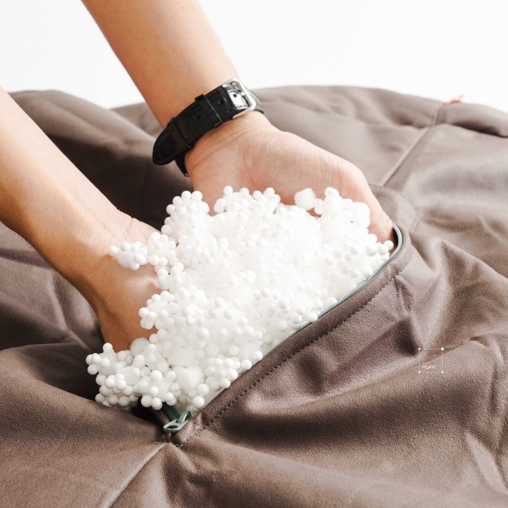 Ghế Lười Túi Đậu Da PU Chống Thấm Chống Bẩn 100x120cm