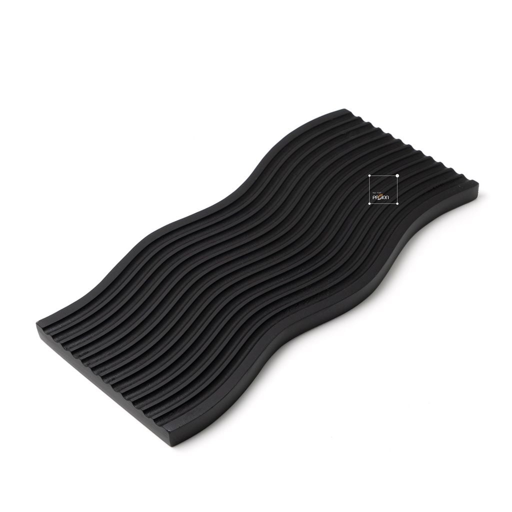 Thớt Gỗ Kẻ Sọc Gợn Sóng Đạo Cụ Chụp Ảnh Decor Bếp Sang Trọng