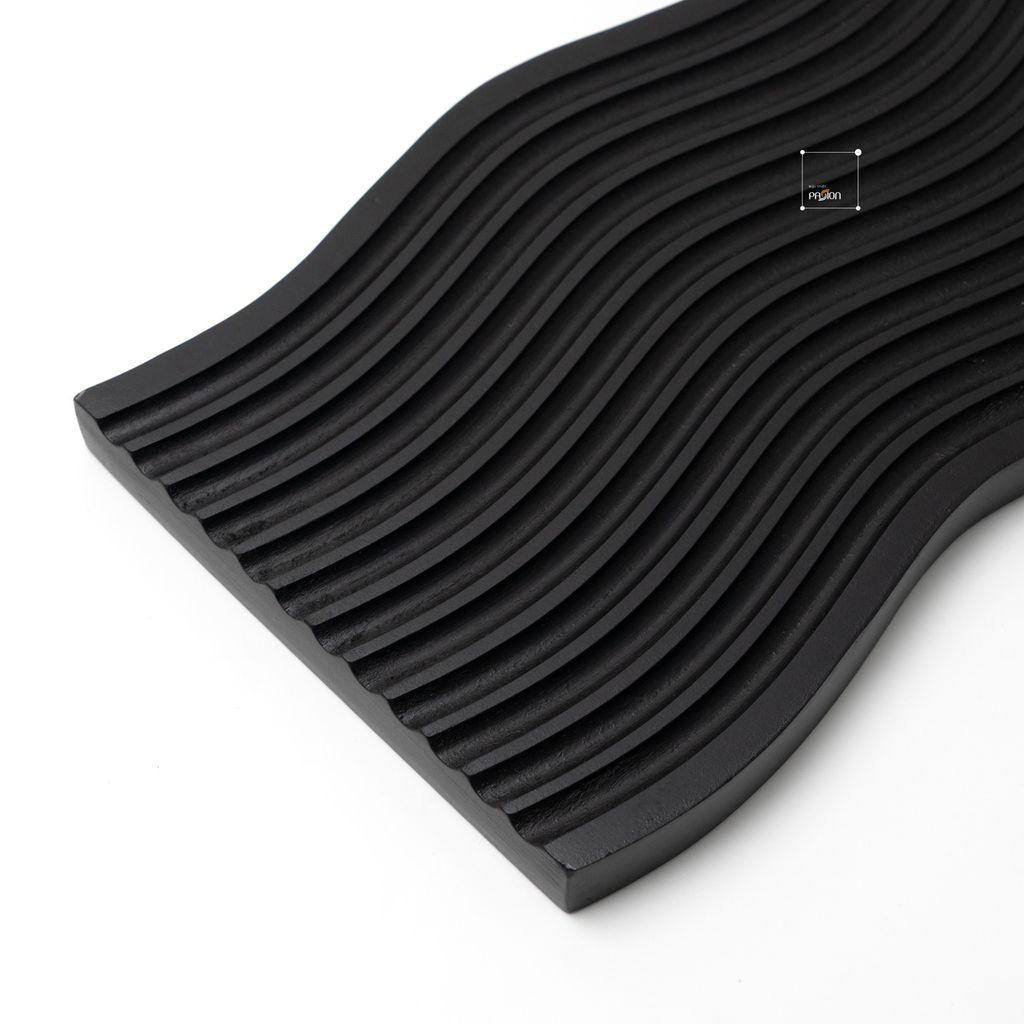 Thớt Gỗ Kẻ Sọc Gợn Sóng Đạo Cụ Chụp Ảnh Decor Bếp Sang Trọng