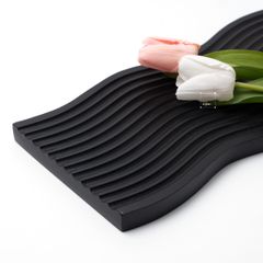 Thớt Gỗ Kẻ Sọc Gợn Sóng Đạo Cụ Chụp Ảnh Decor Bếp Sang Trọng